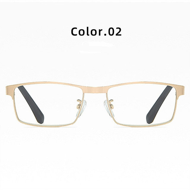 YOOSKE Stainless Steel Men Business Reading Glasses for Reader Mens Presbyopic optical Glasses +1.0 1.5 2.0 2.5 3 3.5 4.0