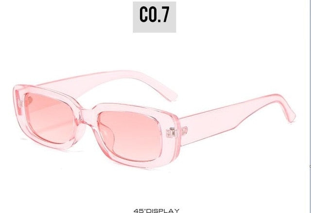 New Fashion Vintage Sunglasses Women Brand Designer Retro Sunglass Rectangle Sun Glasses Oculos Lunette De Soleil Femm