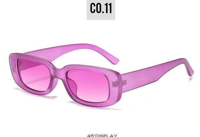 New Fashion Vintage Sunglasses Women Brand Designer Retro Sunglass Rectangle Sun Glasses Oculos Lunette De Soleil Femm